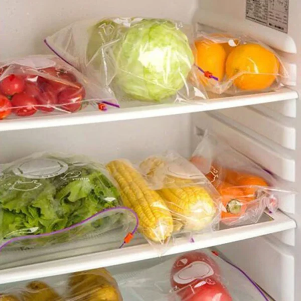 (NW000290) (pack Of 15) Medium Size Food Storage Slider Bag Freezer Zipper Bags