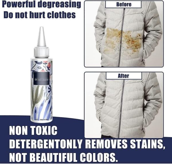 (NW000183) Oil Stain Remover | Clothes Oil Stains Remover, Garment Stubborn Stain Cleaner, Emergency Stain Rescue Stain Remover