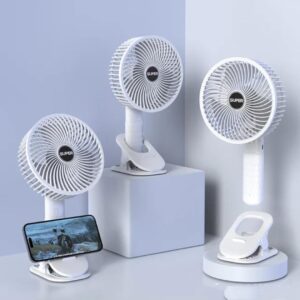 (NW00030)New portable 3 gears rechargeable desktop fan low noise air cooling handheld clipped circulator table fan Clip Fan USB Rechargeable Desk Fan with Sturdy Clamp